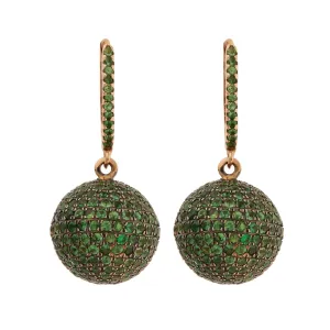 Small Pave Clip Ball Earrings P-Oxs-Ts