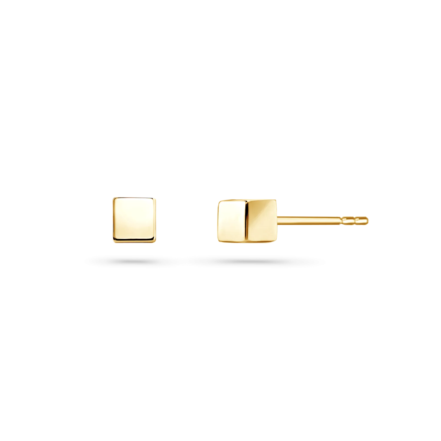 Square Block Stud Earrings