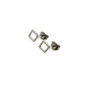 Square Hollow ear studs