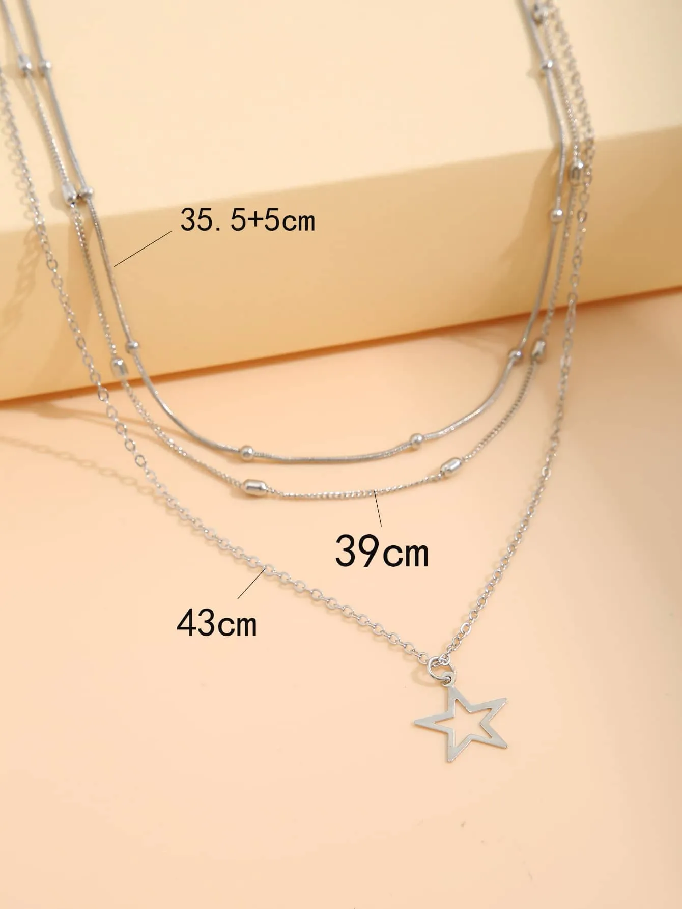 Star Pendant Layered Necklace Jewelry for Women Gift for Her Necklace