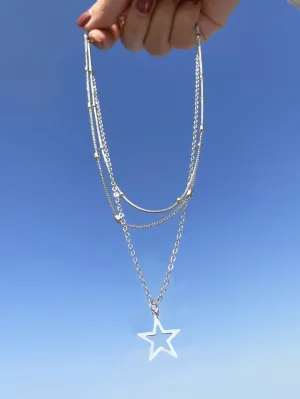 Star Pendant Layered Necklace Jewelry for Women Gift for Her Necklace