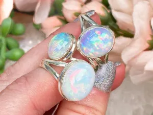 Sterling Silver Opal Rings