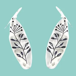 Unique silver earrings for woman designer jewelry for women