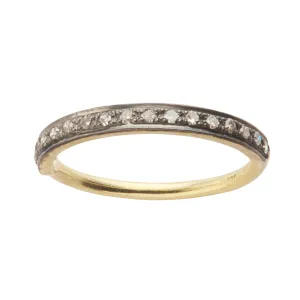 Wild Diamond Ring - Oxidized Silver